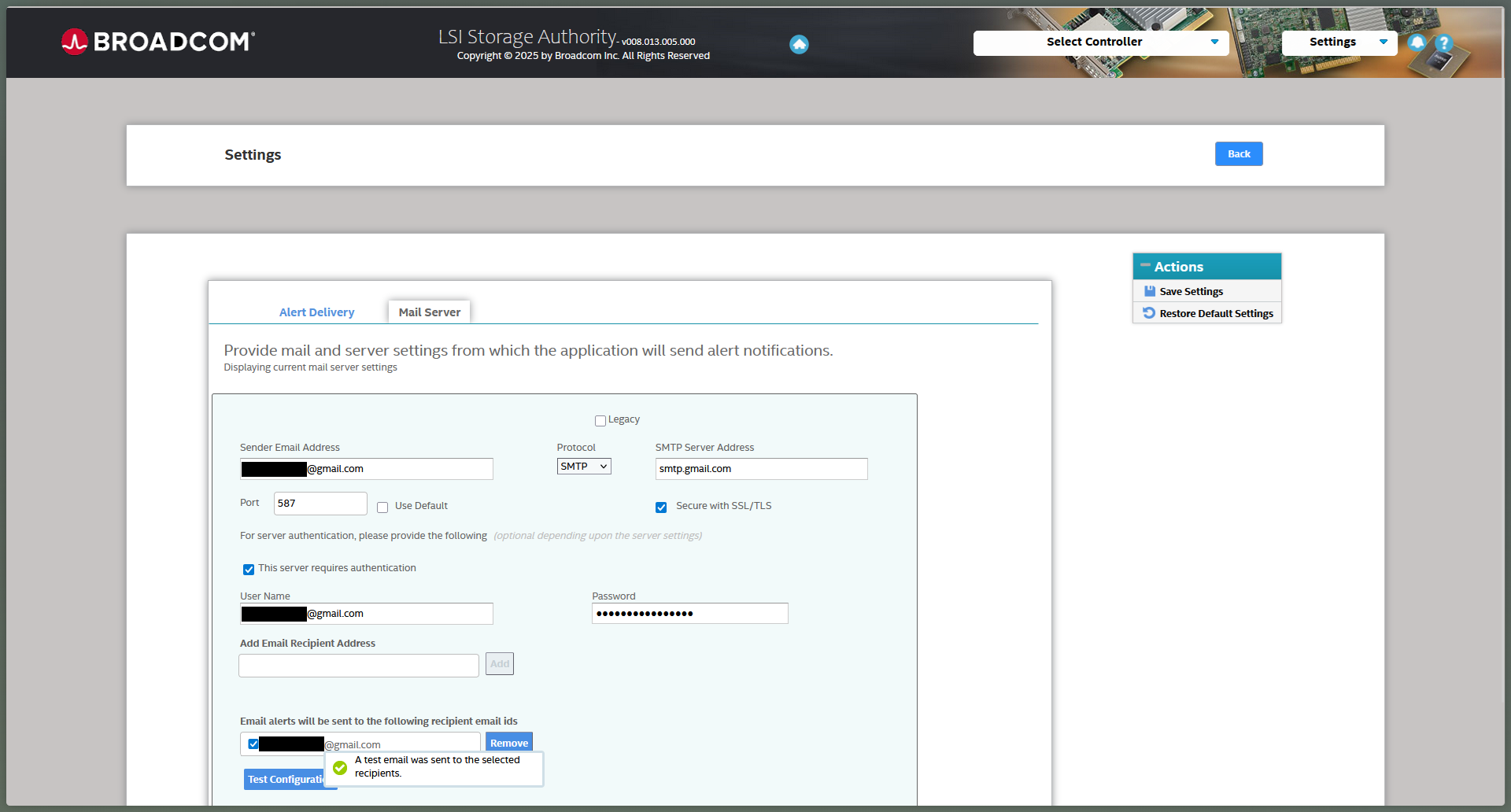 lsa-mail-server-test-configuration-success.png